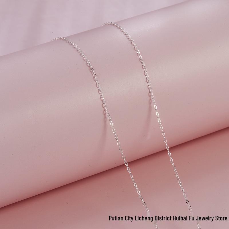999 Sterling Silver Chubby FuFu 3D Pendant Necklace for Women 999 Sterling Silver