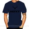 Nueva Camiseta Negra y Blanca para Hombre con Logo Hoyt Archery C Camiseta Divertida camiseta de marca masculina camiseta de algodón de verano para hombre