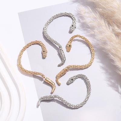 Enigmatic Snake Ear Cuff Wrap: Punk & Gothic Serpent Earring for a Unique Style