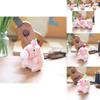 Charming Capybara Plush Keychain Cute Bubble Blowing Stuffed Animal With Soft Short Plush In Pink Yellow Red