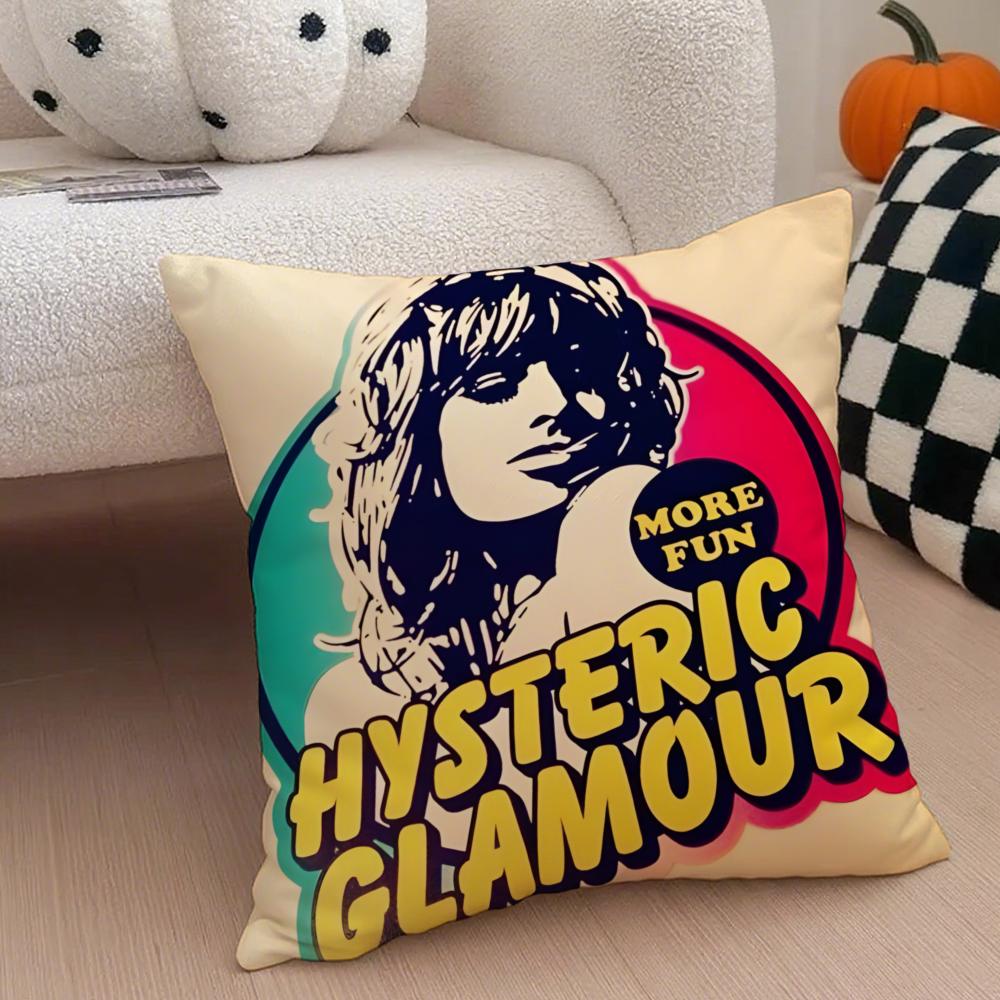 Apanese Fashion Brand H-Hysteric Glamour Cushion Cover Throw Pillow Cover Hidden Button Durable Polyester Chair Cushion