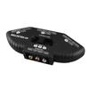 Splitter Audio Video RCA 3 In 1 Out Selettore Switch Nero con Cavo AV per DVD VCD VCR Nero