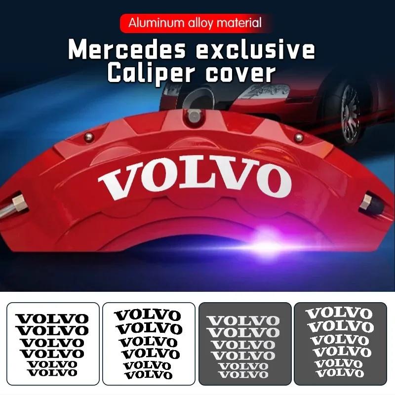 fhsxa1 6Pcs High Temp Resistant Car Brake Caliper Stickers For Volvo XC60 XC90 S60 S90, Waterproof Vinyl Decal Auto Tuning Accessories