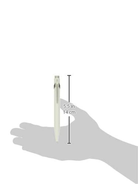 CARAN Ballpoint Matte Official Import D'ACHE Pen, Water-Based, 849, White, NF0846-001,
