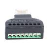 RJ45 Screw Terminal Adaptor Connector Stable Universal RJ45 Male To 8 Pin Screw Terminal Connector Ethernet Extender