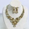 Accessoires Ensemble de Colliers Vintage Exagérés pour Femme Luxe Cristal Accessoires de Robe de Banquet Chaîne de Clavicule