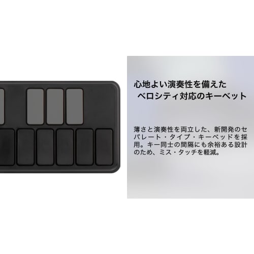 KORG nanoKEY2 MIDI Keyboard, DTM, 25-Key, Compact, Controller, USB, Bus Powered, Software License Included, Black, NANOKEY2-BK