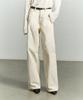 RE RHEE Asymmetric Seam Detail Pants Cream