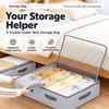 Dust-Proof Under Bed Storage Box Large Capacity Bedding Storage Box  Under Bed Storage
