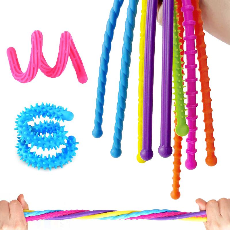 Fidget Toys Sensory Sticks Autism Textured Calming Sensory Toys Classroom Student Anxiety Relief Travel Activity Relaxation Toys