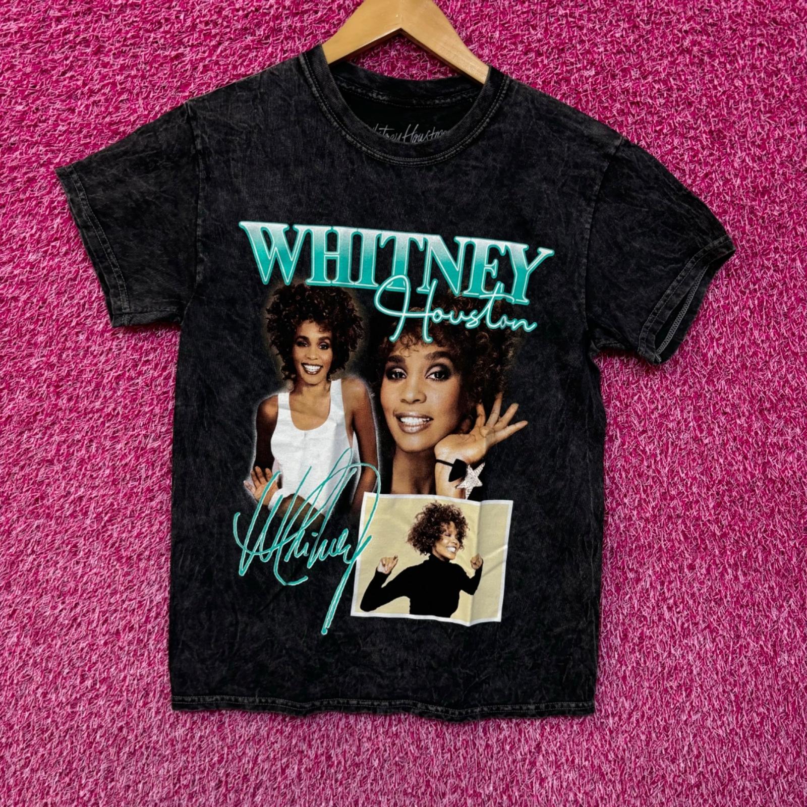 Whitney Houston Self-titled Album Art Collage RB Pop Tee S XL