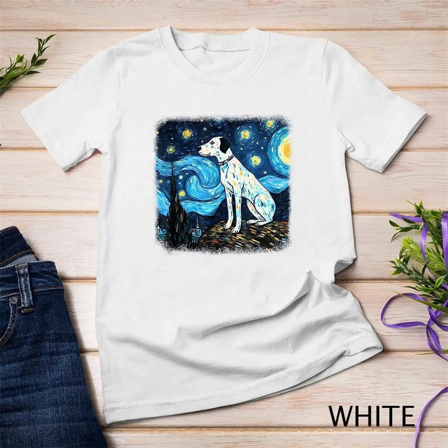 Dalmatian in starry night T Shirt XXXXXL белый