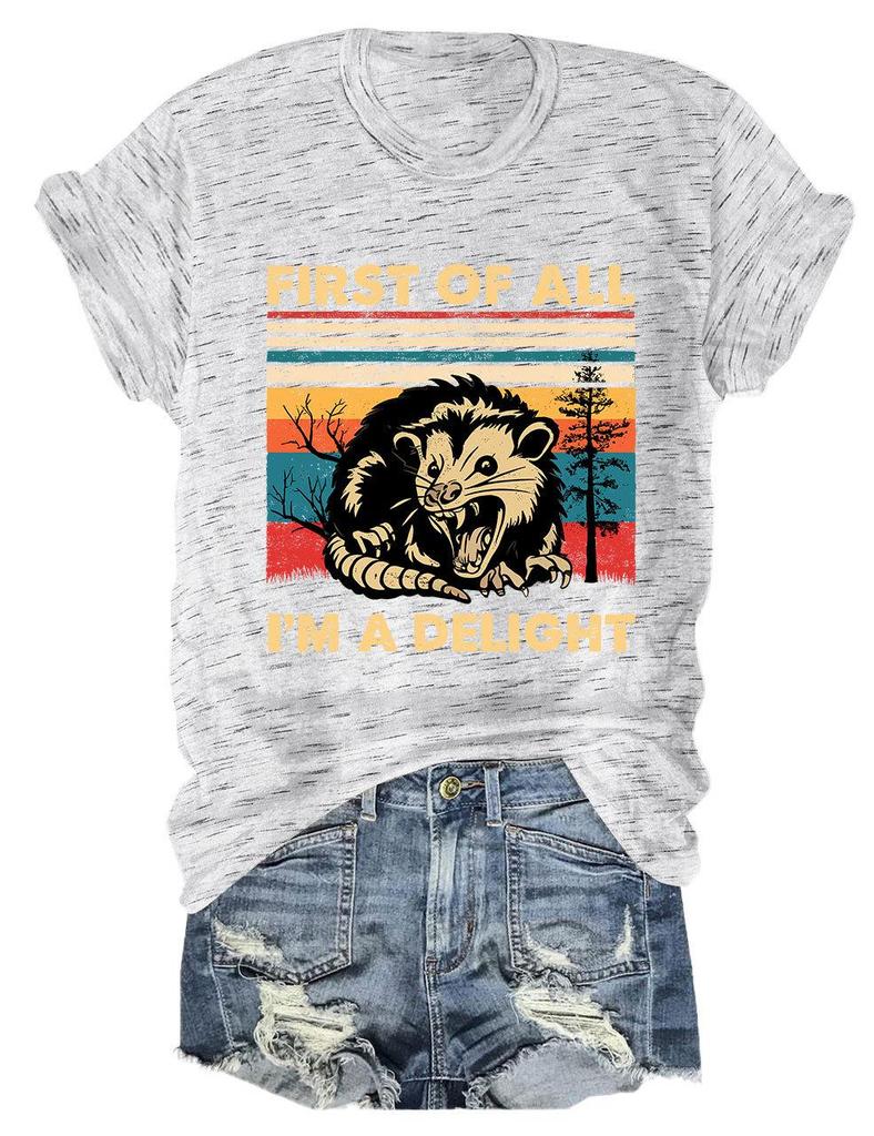 Unisex Summer Delight Round Neck T-Shirt