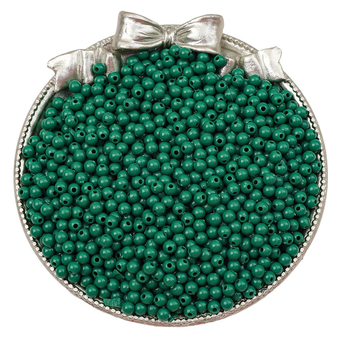 

Акрилові круглі намистини однотонні 3/4 мм для DIY ручного виготовлення браслетів та аксесуарів для прикрас. 3mm Diameter 1mm Hole (about 1800 pieces)