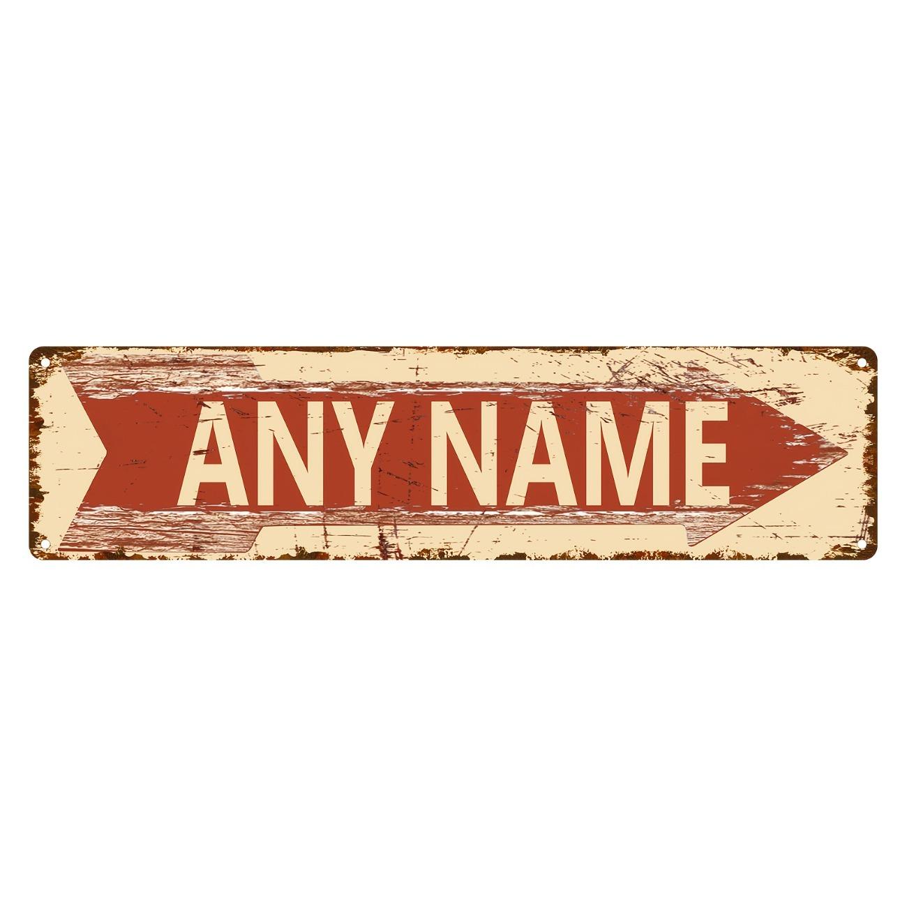 Custom Retro Arrow Metal Sign for Home Garage Man Cave Outdoor Decor красный
