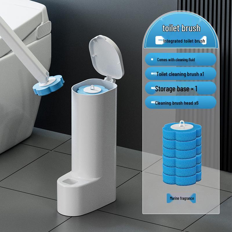 High-Capacity Disposable Toilet Brush for Home Bathroom Cleaning