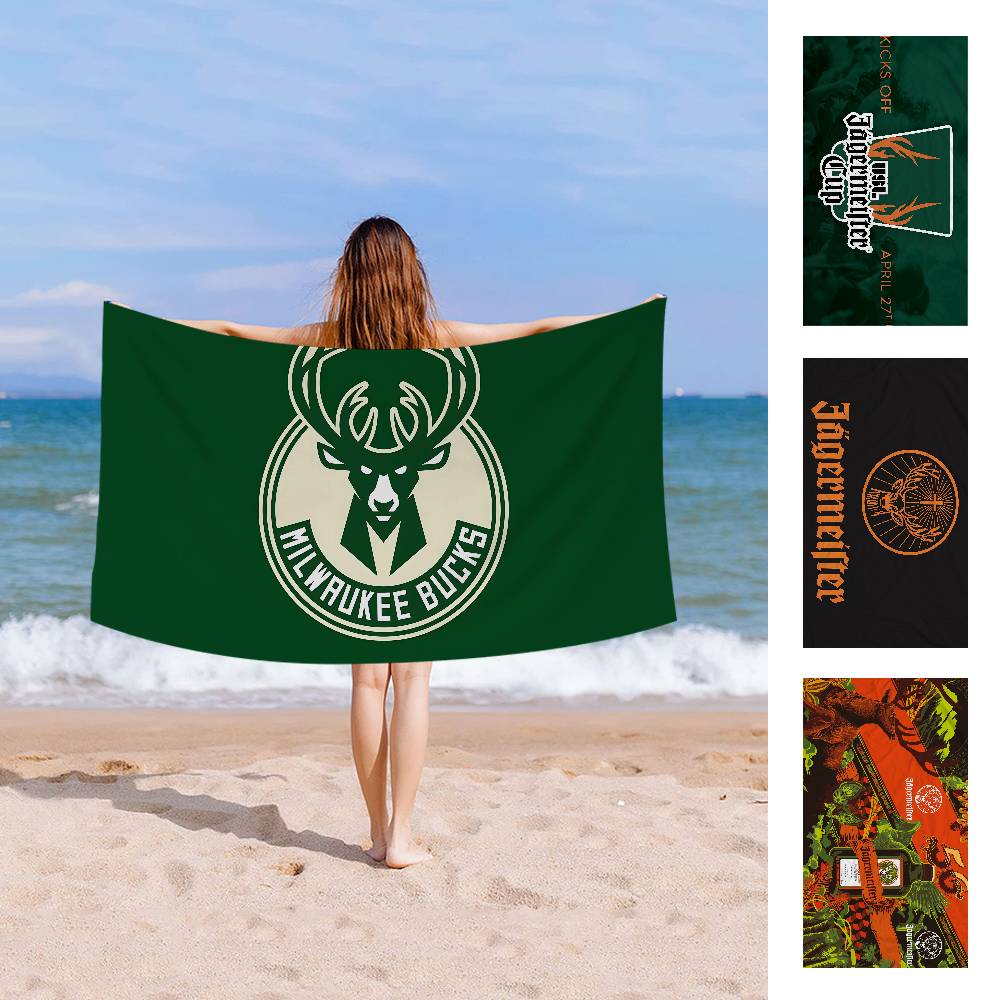 Likörmarke J-Jaegermeister Strandtuch Bunte Handtücher Für Mädchen Mikrofaser Schnelltrocknend Sand Strand Yoga Spa Fitnessstudio Pool
