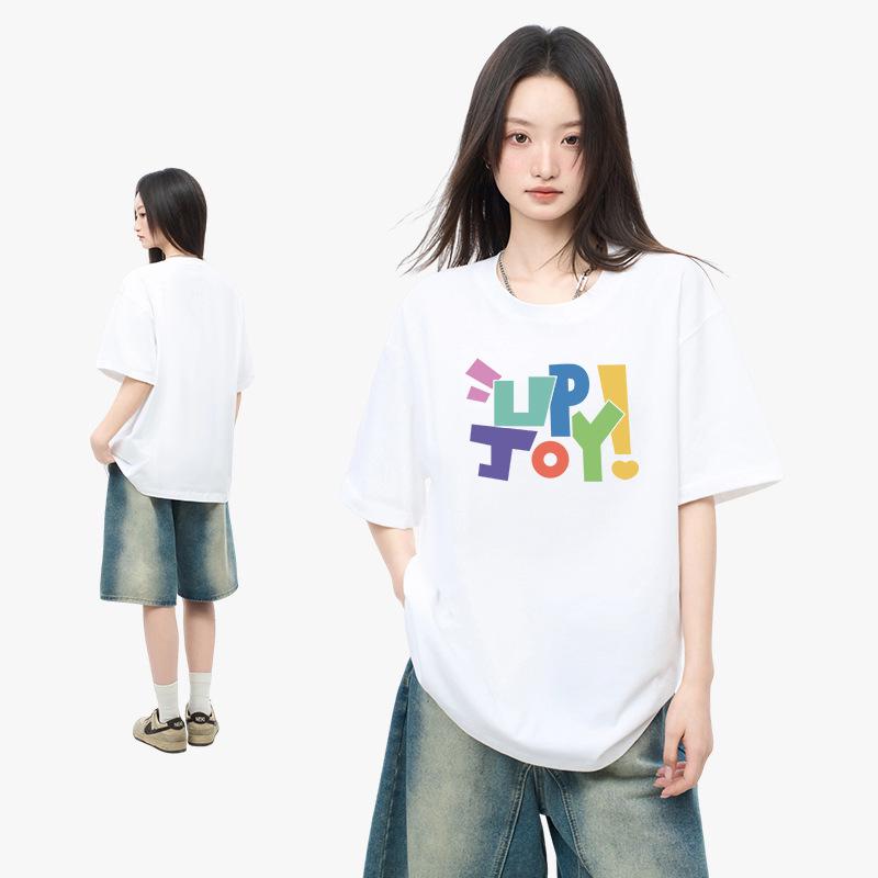 

Women s Trendy Loose-Fit T-Shirt: New Color, Half Sleeve, Niche Design 4XL (185-200 Jin)