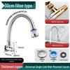 ZISIZ Kitchen Wall-Mounted Single Cold Faucet