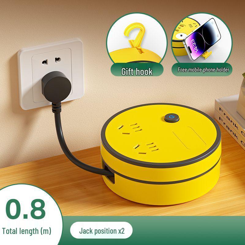 

Мережевий подовжувач 15 Вт із швидкою зарядкою, з Type-C, висувною вилкою з чистої міді, багаторозеткова плата