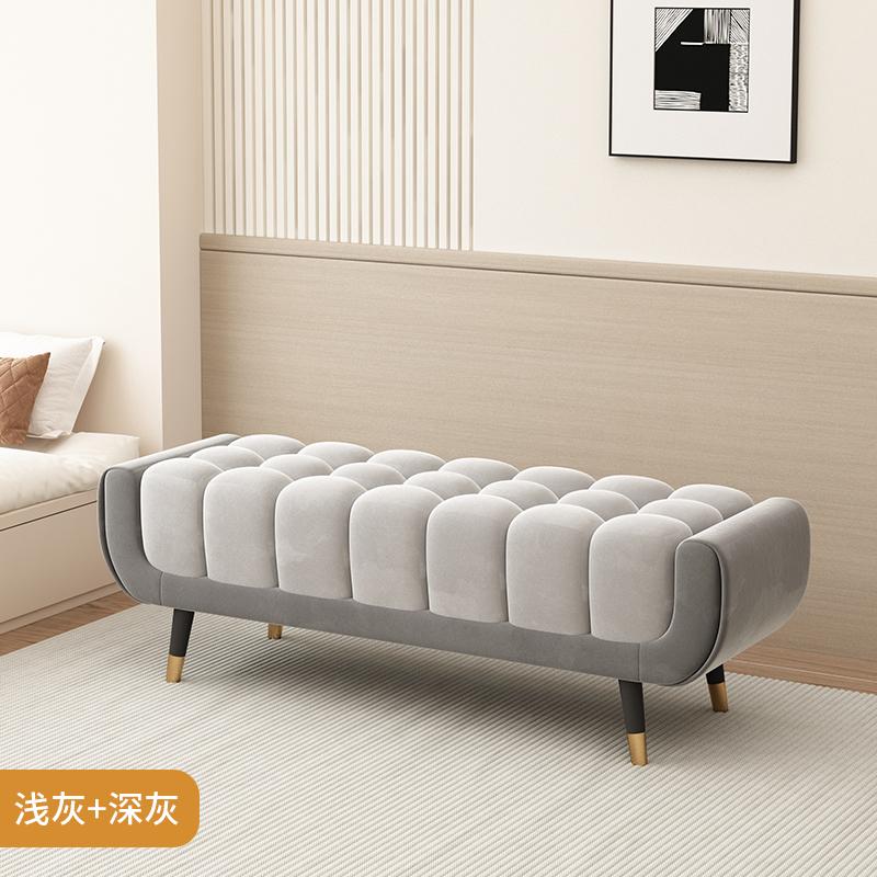 Velvet Shoe Storage Bench - Bedroom Footstool with Lid, Entryway Ottoman for Closet, European Luxury Seat - Space-Saving