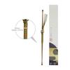 Morikuru Japanese Bamboo Ear Pick, Genroku Maki Style, 17cm, Double-Ended Hook, Bamboo Kanzashi, Single Ear Cleaner, TK07-14