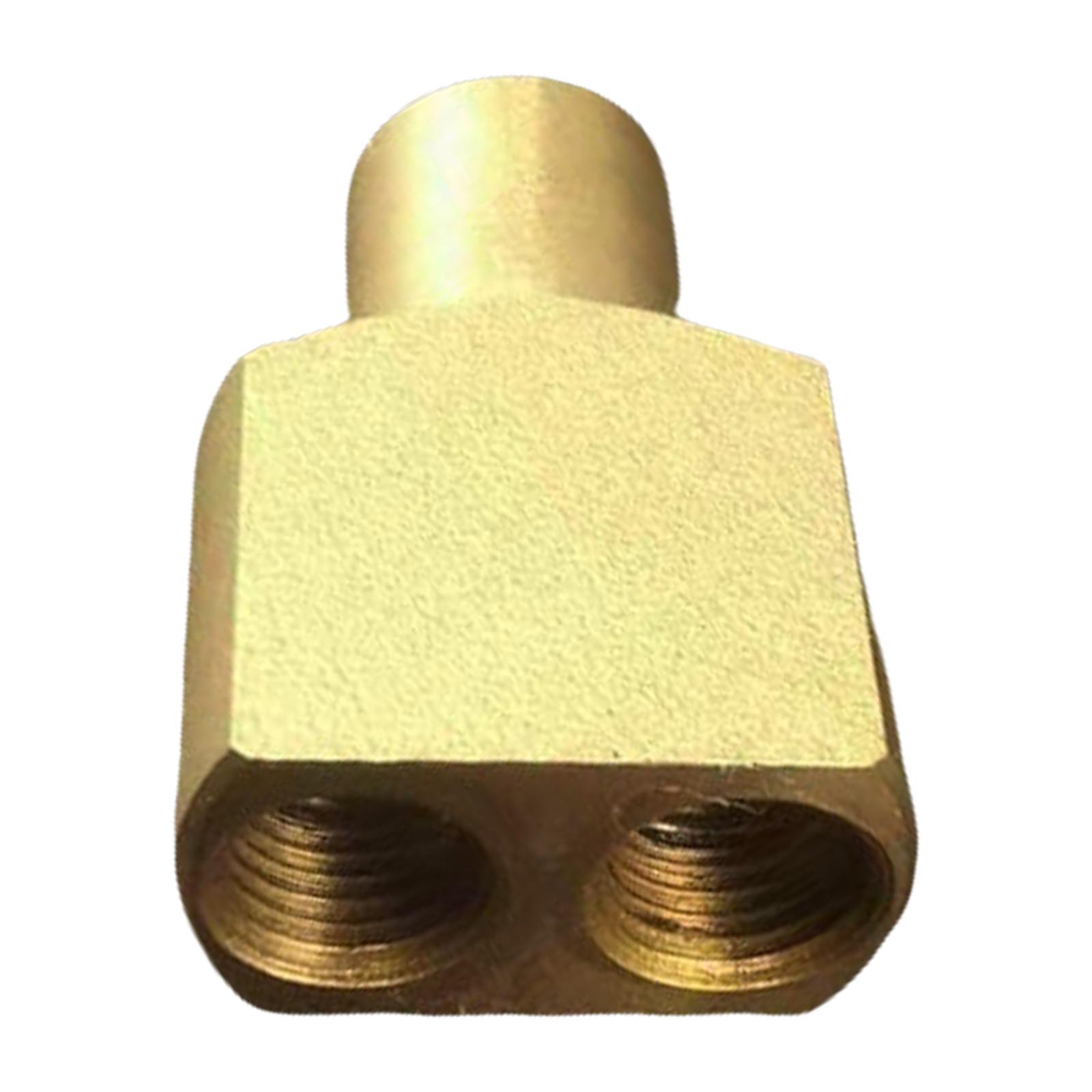 

Flat Gas Tank Metal Pipe Connection Joint Outdoor Gas Tank Hose Splitter Copper Double Head Connecting Adapter A