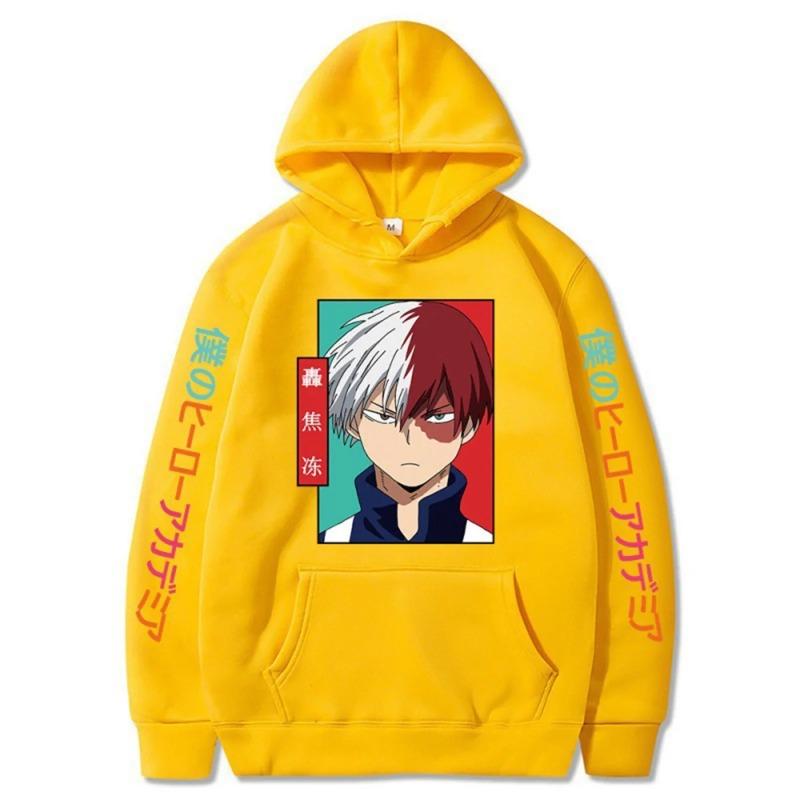 Men Novelty Hoodie Autumn Winter Fashion Sweatshirt My Anime Hero Academia Cosplay Sweater Men Women Pollover Hooded Unisex
