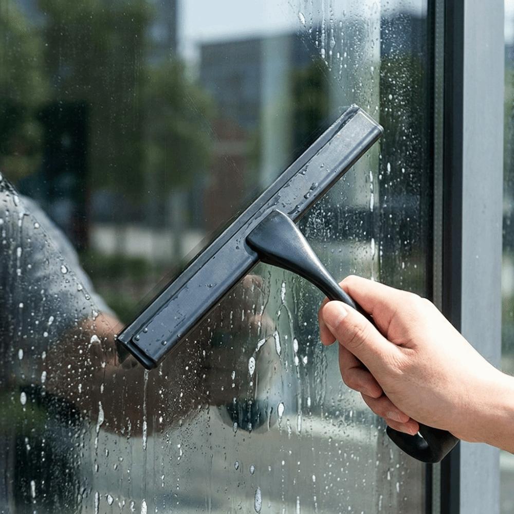 Manual Glass Wiper Stainless Steel Window Wiper Multifunctional Glass Scraper Shower Doors