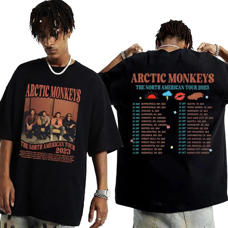 Vintage Favourite Worst Nightmare T Shirt Arctic Monkeys 505 Lyrics Print Tee Shirt for Men Women Hip Hop Punk Oversized T-shirt