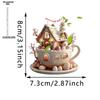 Christmas Coffee Cup Ornaments Coffee Mug Decorative Tree Hanging 2025 Xmas Navidad 2026 New Year Easter Bunny Party Supplies