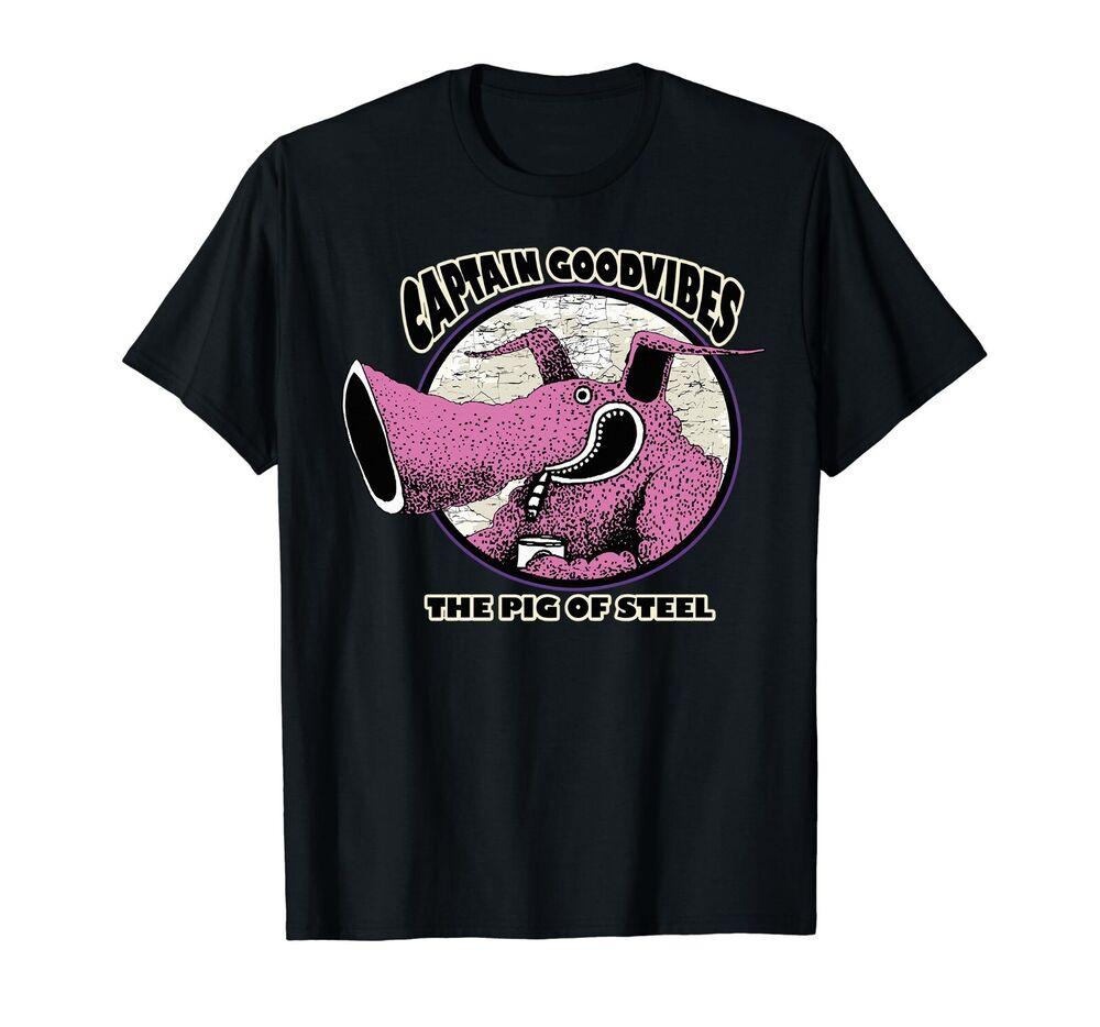Captain Goodvibes The Pig of Steel Classic T-Shirt Tee M-3XL Unisex T-Shirt M