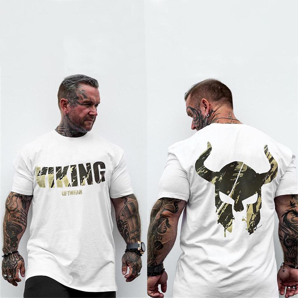 2022 Herren Baumwoll Kurzarm Sport T-Shirt - Trendiger Europäischer & Amerikanischer Stil