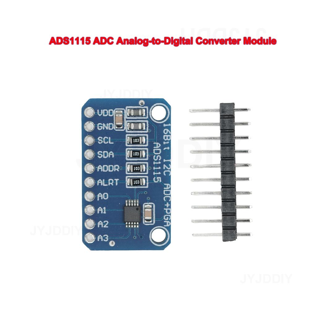 ADS1115 ADC Analog-to-Digital Converter Module with Programmable Gain Amplifier 16 Bit I2C 2.0V To 5.5V for Arduino Raspberry Pi