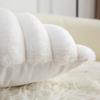 1pc 7cm striped plush cushion cover 30x50 45x45 50x50 soft decorative pillowcase home decor sofa throw pillow cover white beige