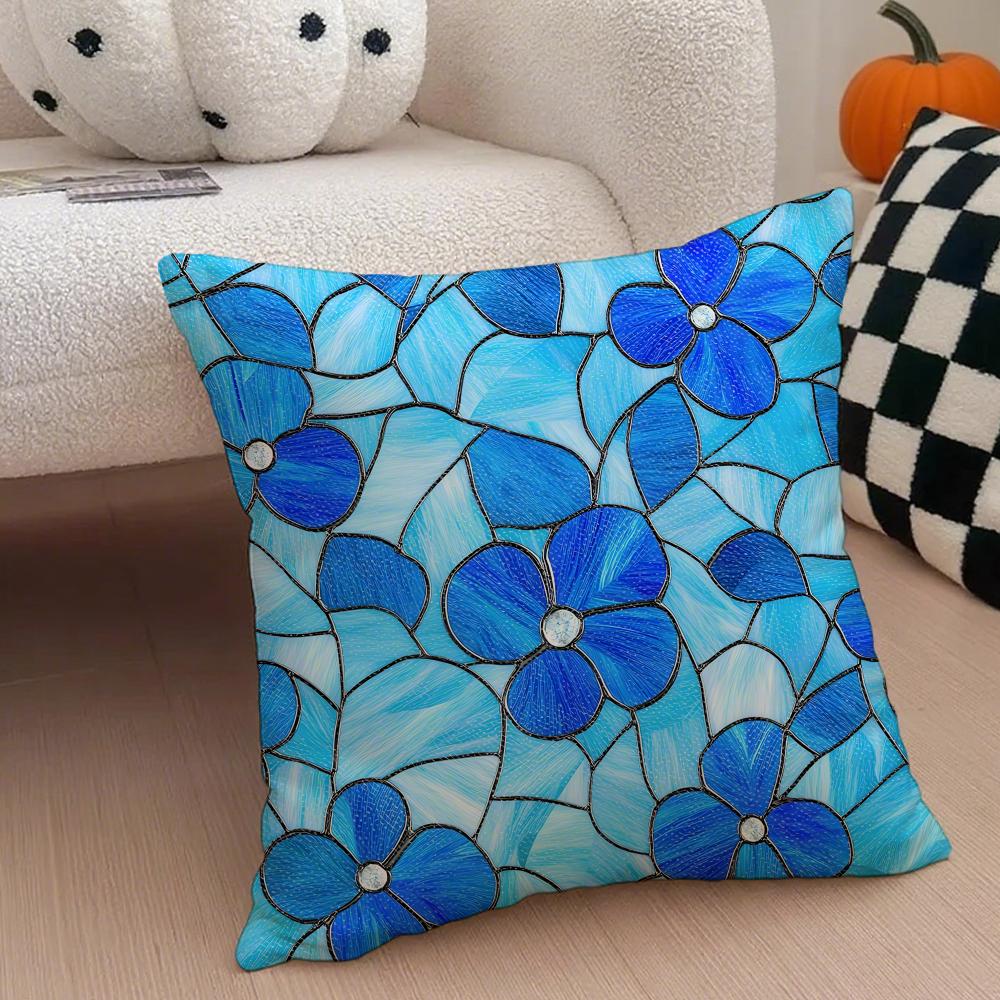 LLandscape Cushion Cover Linen Pillow Case Soft Breathable Protective Couch Room Decoration