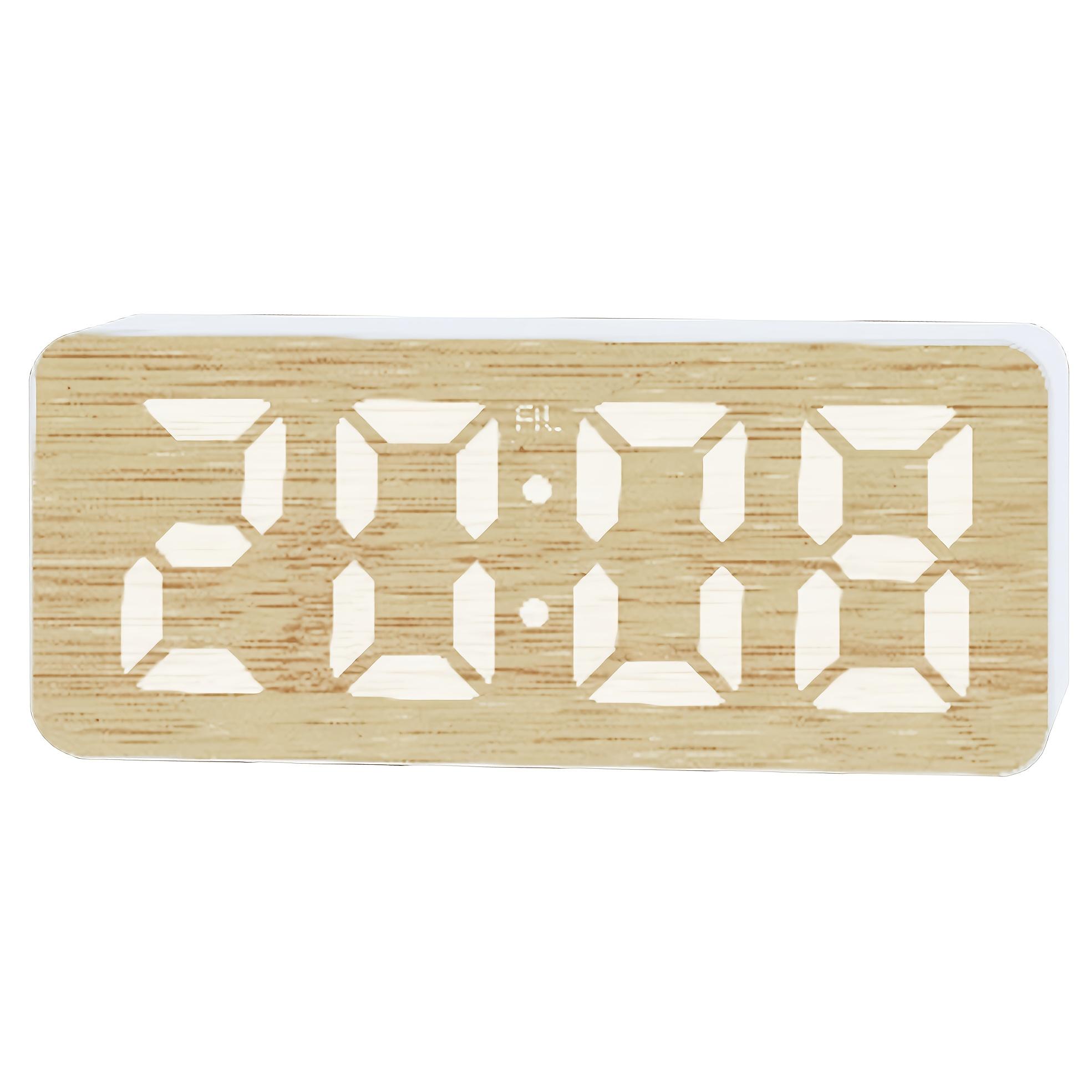 

1PC Mini Square Silent Alarm Clock, Bedside Desktop Electronic Clock, Simple Hour Clock in Student Dormitory Bedroom