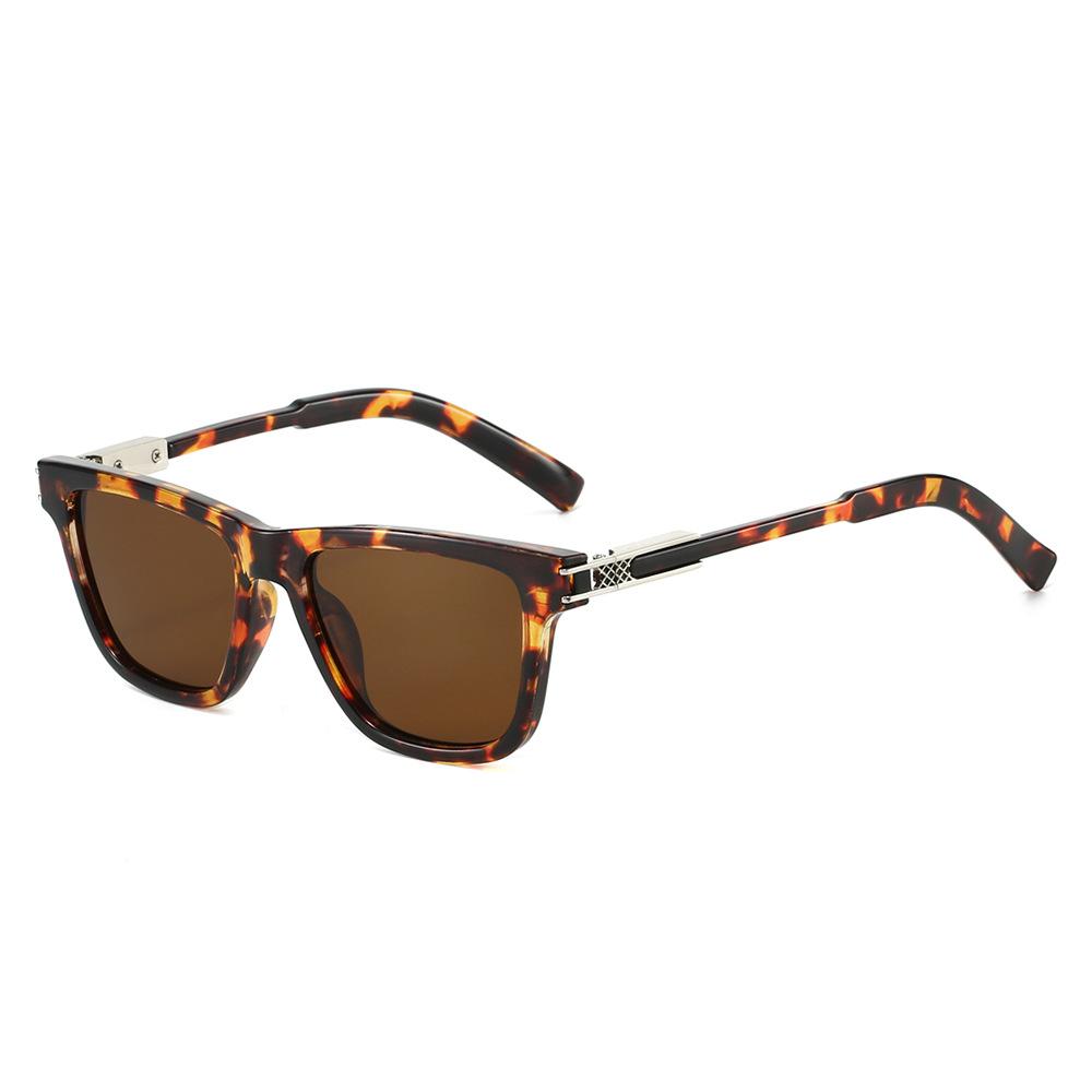 Bai Fen Bai Electronic 3C Men's Retro Square Sunglasses Quality Grid Designed Fashion Casual Driving Glasses Vintage Gafas Oculaos
