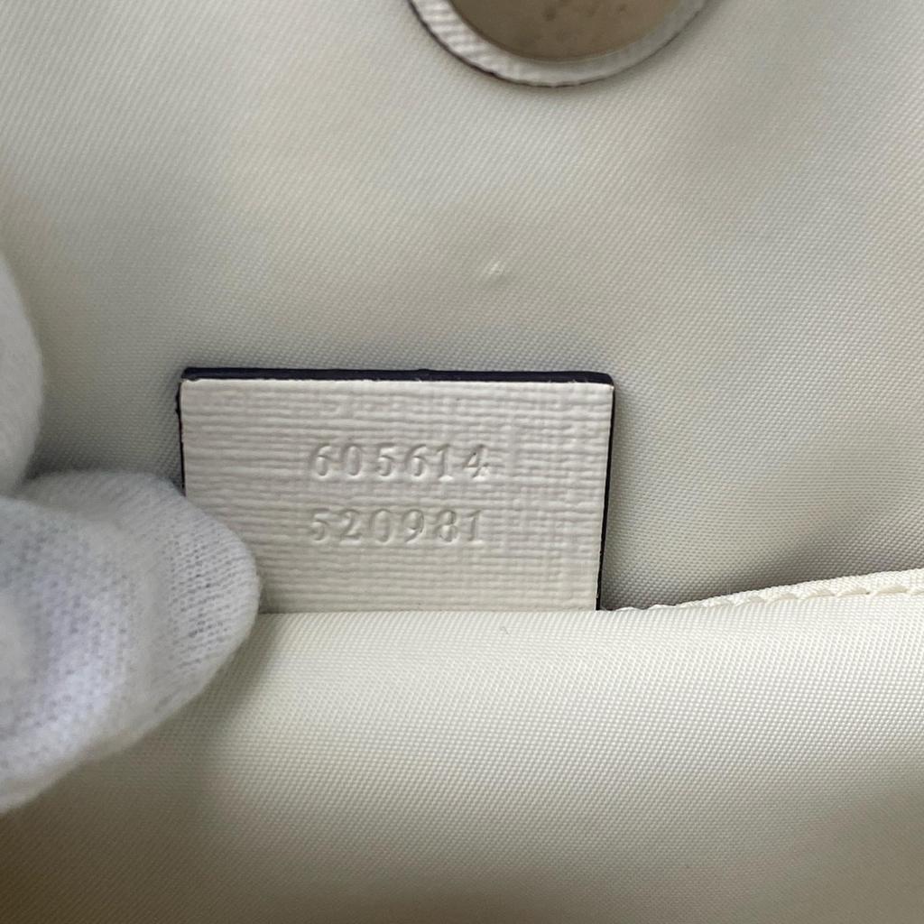 Used GUCCITote Bag White GG Canvas Women