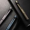 Hongdian M2 Mini Fountain Medium Soft Gray Slim Pocket Travel Pen Pen, Nib, Nib, Aluminum,