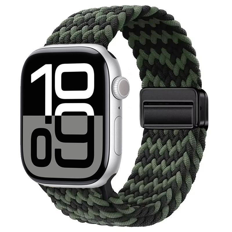 Nylon Strap for Apple Watch 10 46mm 42mm/Ultra 2 49mm 9 8 7 Breathable Watchband iwatch Series 6 5 4 SE 44mm 40mm 45mm 41mm Band