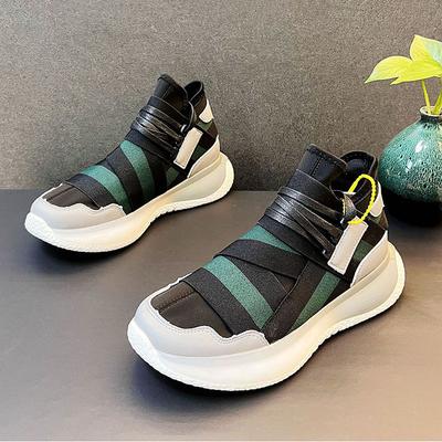 Fashion Luxury Fashion Mix Colors Patchwork Walking Sneakers For Men Thick Bottom Casual Platform Shoes Flats Loafers Zapatos Hombre