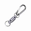 Magnet Buckle Fly Fishing Magnetic Net Release Clip Hanging Holder Lanyard Clip(Single, Silver)