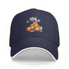 Orange Baseball Caps Fashion Casquette for Unisex Women Adjustable Casual Trucker Hats for Sports Outdoor Activities