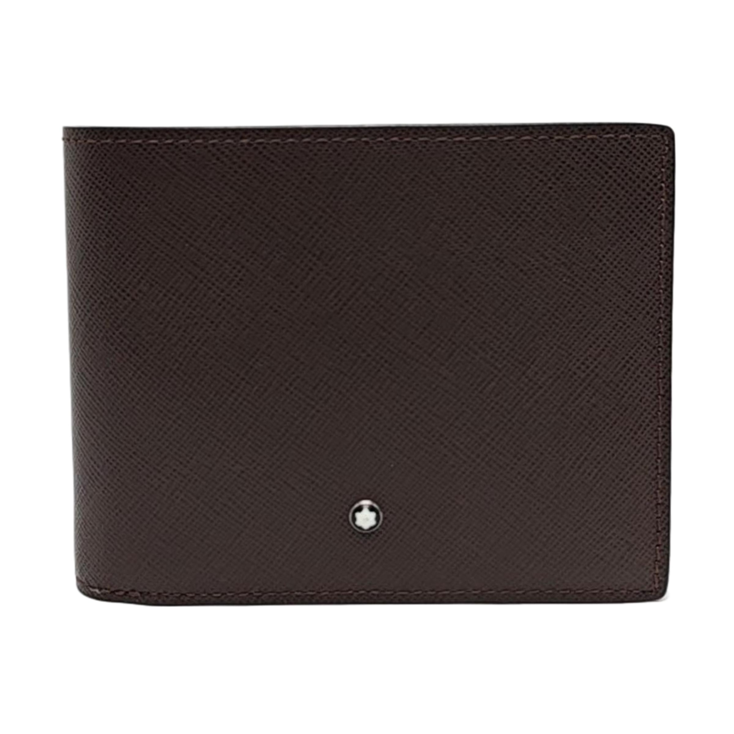 [Pre-Owned] Meisterstück Collection Hexagonal White Star Logo Leather Wallet - Excellent #BWFLYF ONE SIZE