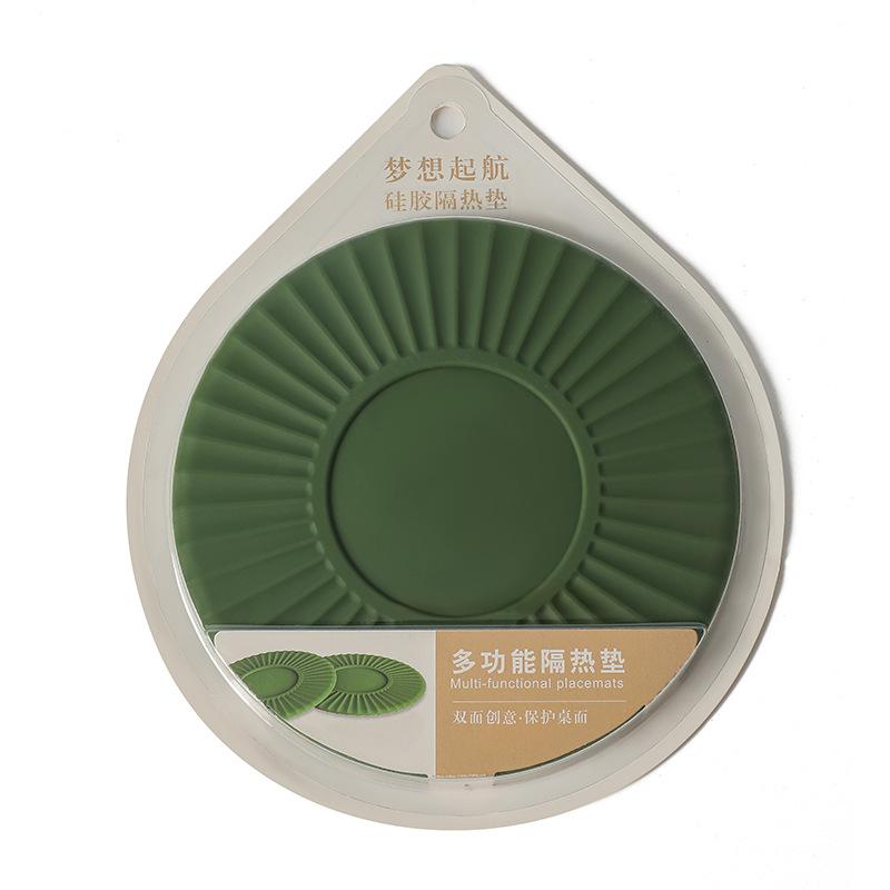 Wärmeisolierendes Silikonpad, mehrfarbig, rund, für Tassen, Untersetzer, rutschfest, für Geschirr, Topfuntersetzer, Zubehör für die Küche zu Hause