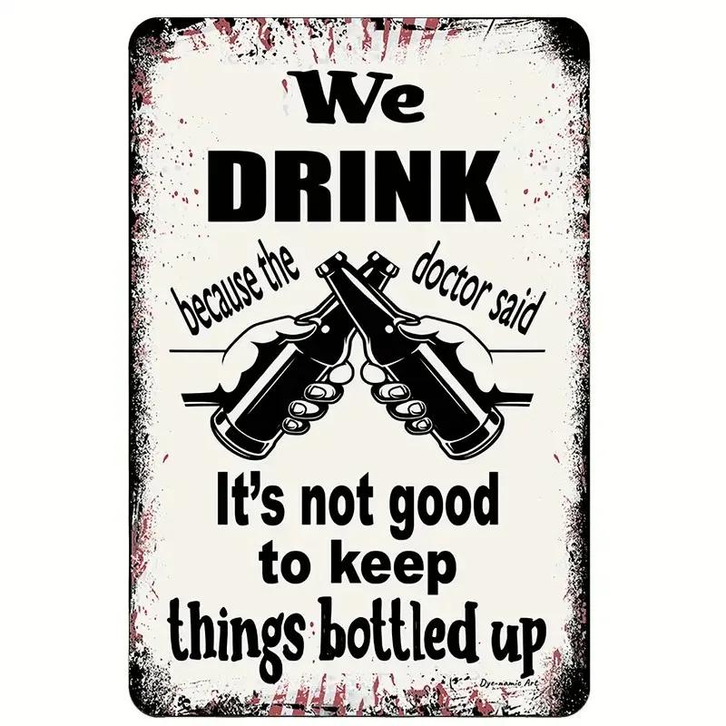 1pc Vintage beer Metal Tin Sign , Vintage Plaque Decor, Wall Art Decor, For Room Decor, Home Decor, Restaurant Decor, Bar Decor,