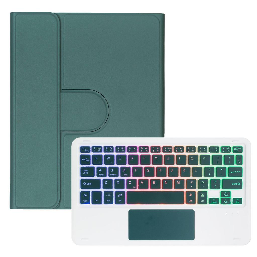iPad 11 A16 Tablet 360° Rotating Protective Case with Magic Keyboard and Gradient Backlit Keyboard
