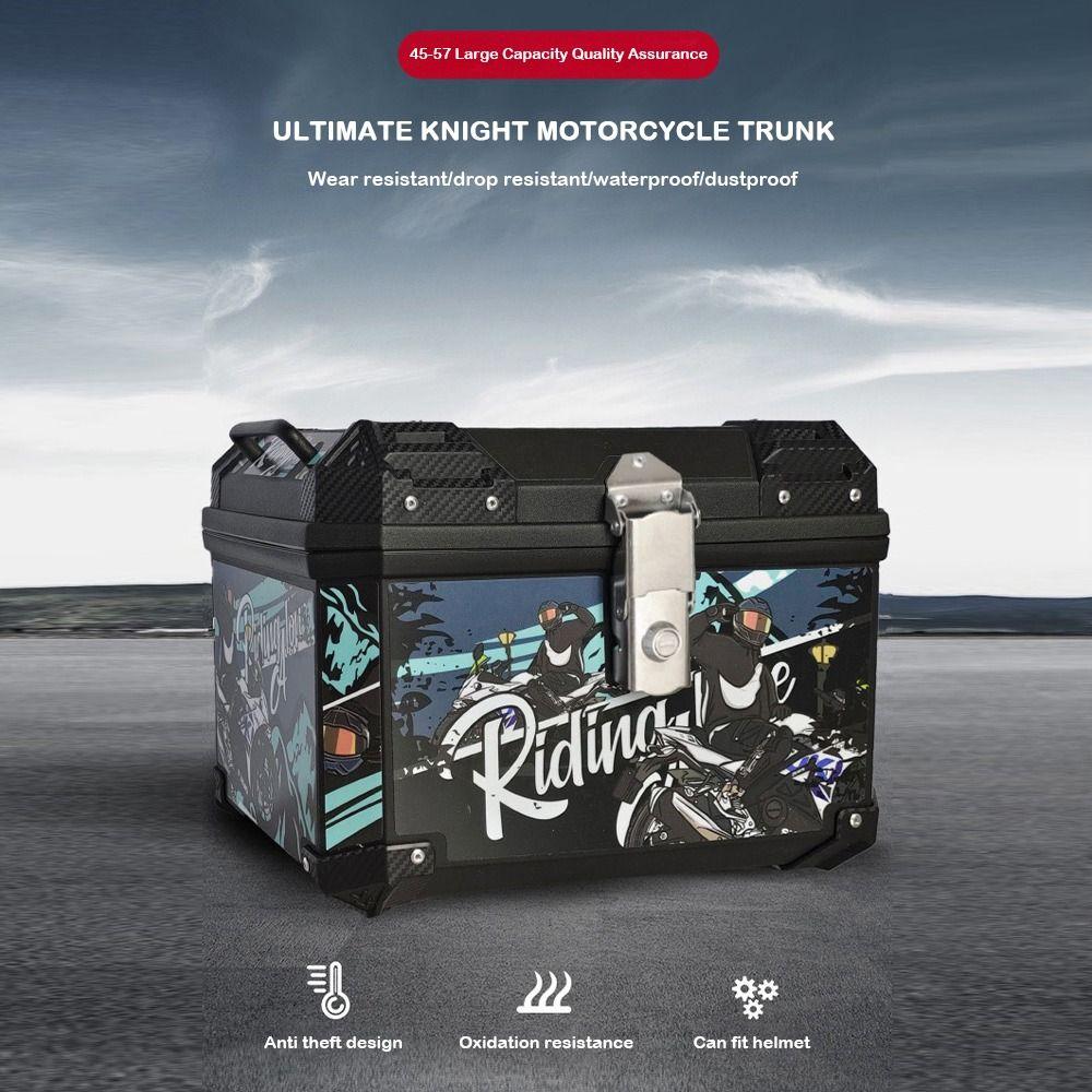 36L Motorcycle Trunk Waterproof Bike Accessories Spacious Motorcycle Accessories  Motorcycle Use