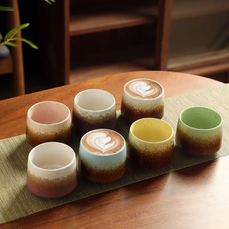 Retro Coarse Pottery Ceramic Coffee and Tea Cup for Home Use
